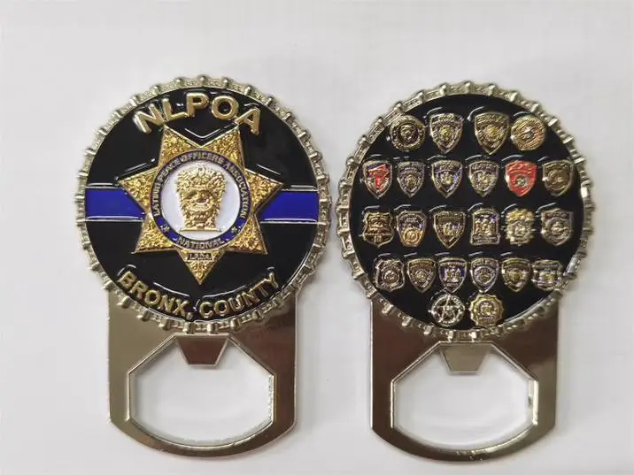 NLPOA Bronx County Chapter Bottle Opener Challenge Coin